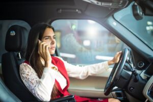 Distracted Driver on Cellphone Accident